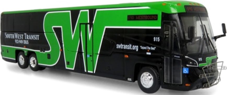 MCI D45 CRT LE Coach Southwest Transit Minneapolis Destination 690 Westbound 1:87 – diecast model