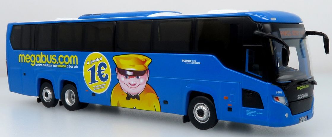 Scania Touring - Megabus France 1:87 – diecast model