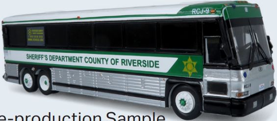 MCI D4000 Coach Riverside County Sheriff Bus 1:87 – diecast model