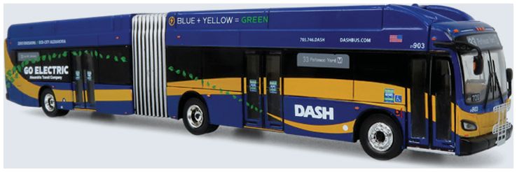 NFI Xcelsior XN60 Articulated Transit Bus: Dash 1:87 – diecast model