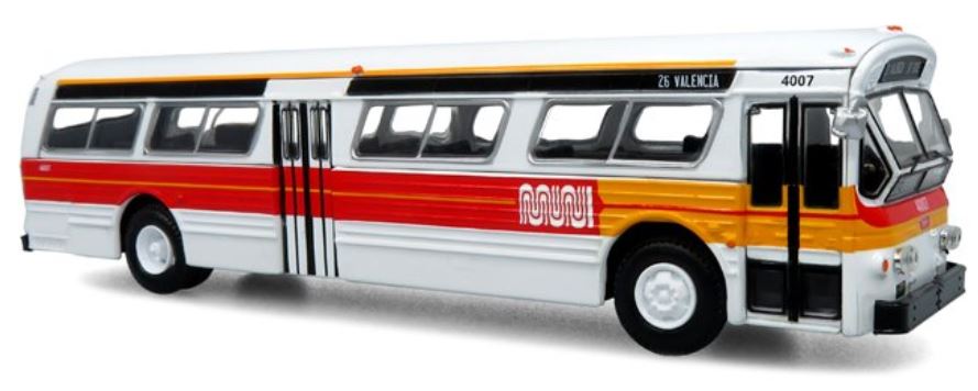 Flxible 53102 Transit Bus San Francisco MUNI Landor Scheme 1:87 – diecast model