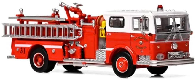 Ward LaFrance Fire Engine: San Francisco Fire Department 1:87 – diecast model