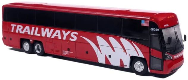 Available To Order – MCI D4520 Coach Bus: Burlington Trailways 1:87 Iconic Replicas Model (ICO 870661)
