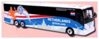Available To Order – Van Hool CX-45 Coach Netherlands National Soccer Team 1:87 Iconic Replicas Model (ICO 870730)