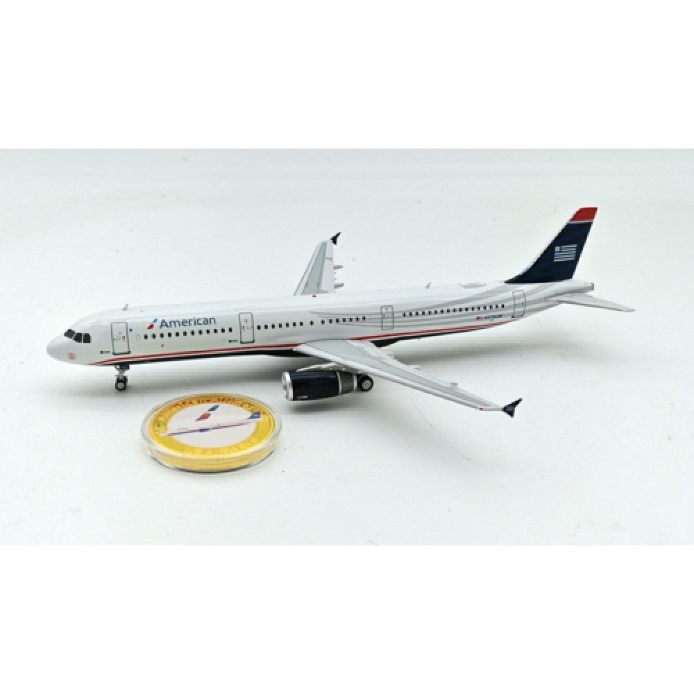 Inflight 200 1:200 AMERICAN AIRLINES AIRBUS A321-231 N578UW WITH STAND AND COLLECTORS COIN