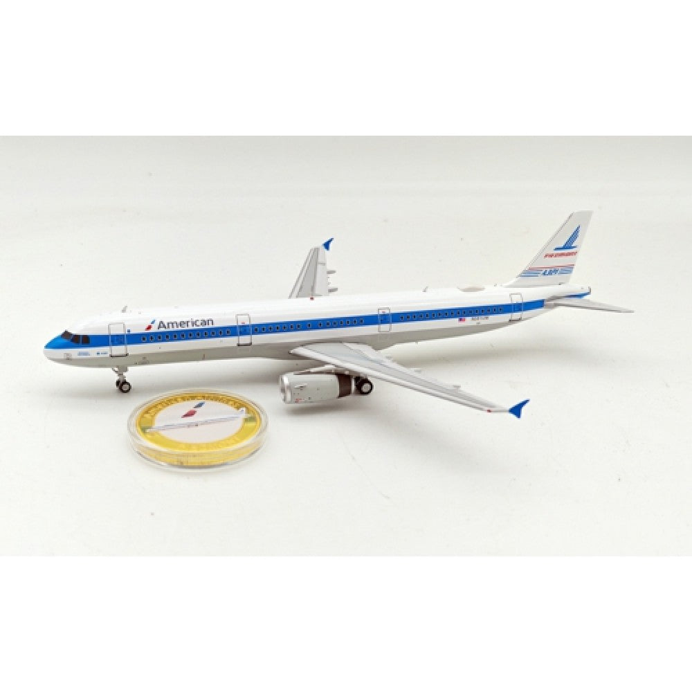 Inflight 200 1:200 AMERICAN AIRLINES AIRBUS A321-231 N581UW WITH STAND AND COLLECTORS COIN