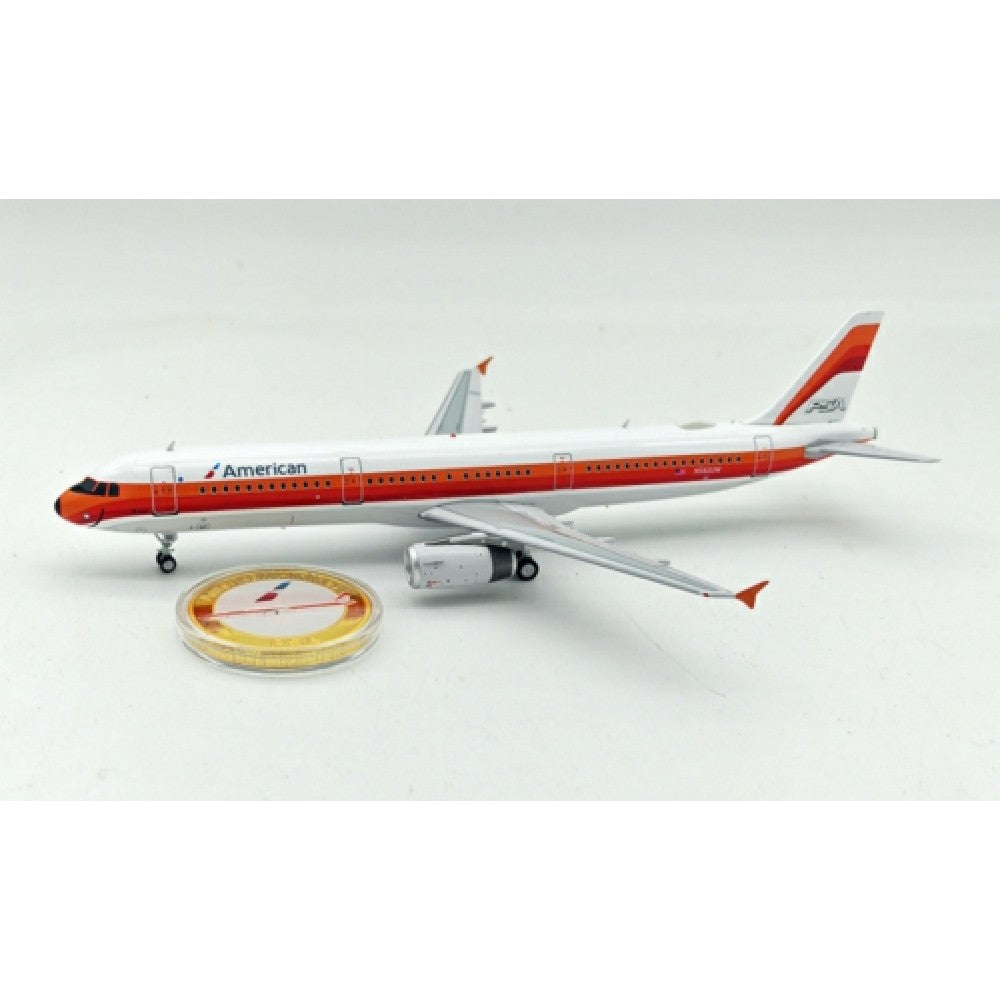 Inflight 200 1:200 AMERICAN AIRLINES AIRBUS A321-231 N582UW WITH STAND AND COLLECTORS COIN