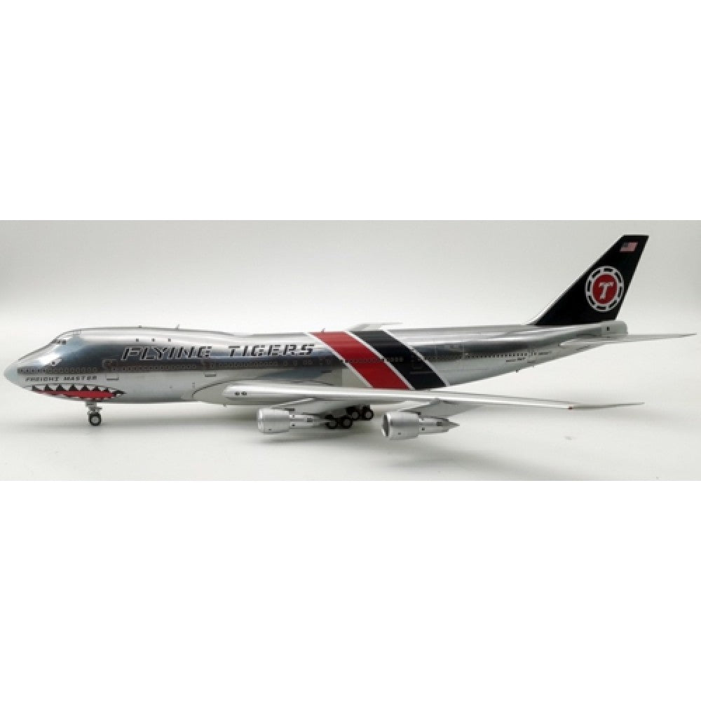 Inflight 200 1:200 N800FT FLYING TIGERS 747-123F POLISHED WITH STAND AND KEY TAG