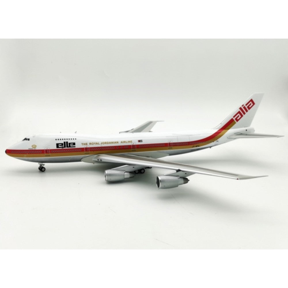 Inflight 200 1:200 ALIA - ROYAL JORDANIAN AIRLINE BOEING 747-200 JY-AFA WITH STAND