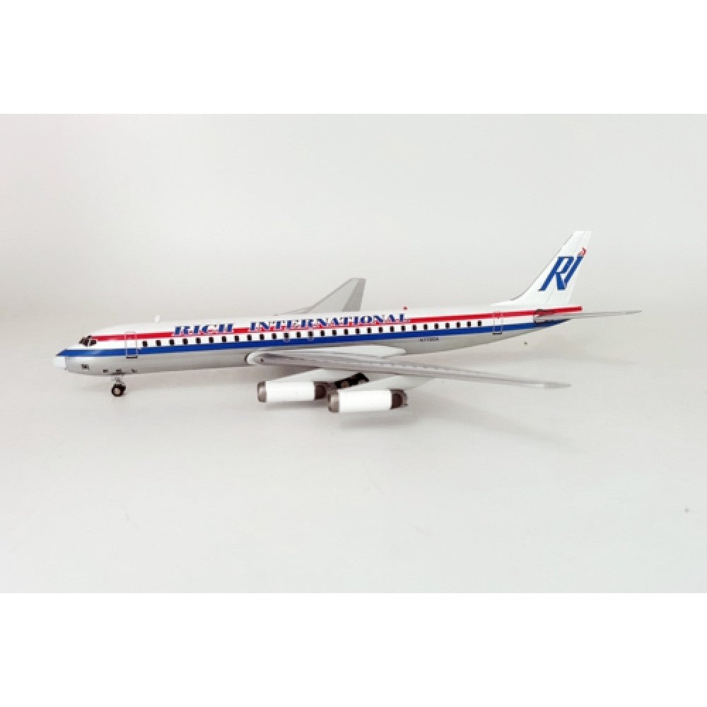 Inflight 200 1:200 RICH INTERNATIONAL AIRWAYS DOUGLAS DC-8-62 N772CA WITH STAND