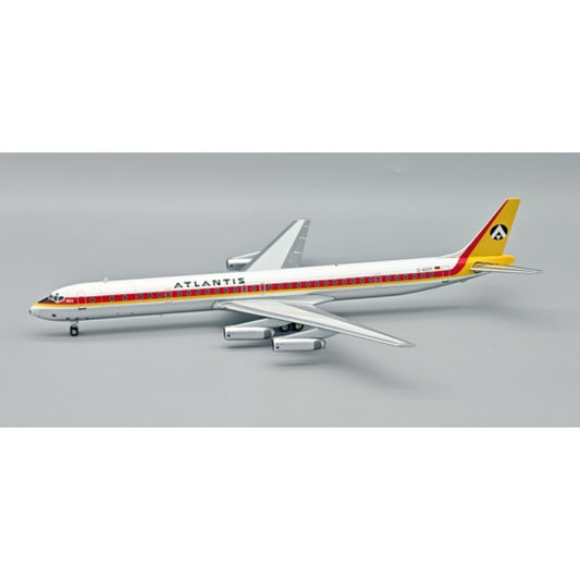 Inflight 200 1:200 ATLANTIS MCDONNELL DOUGLAS DC-8-63CF D-ADIY WITH STAND