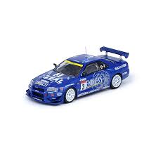 1:64 INNO64 IN64-R34-STS02W NISSAN SKYLINE GT-R (R34) #3 ENDLESS ADVAN SUPER TAIKYU SERIES 2002 WINNER - BLUE