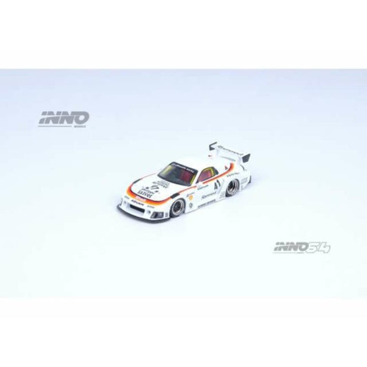 THIS ITEM IS AVAILABLE TO ORDER FROM OUR SUPPLIER - 1:64 INNO64 IN64LBWKRX702 LB WORKS MAZDA RX7 FD3S SUPER SILHOUETTE WHITE ORANGE