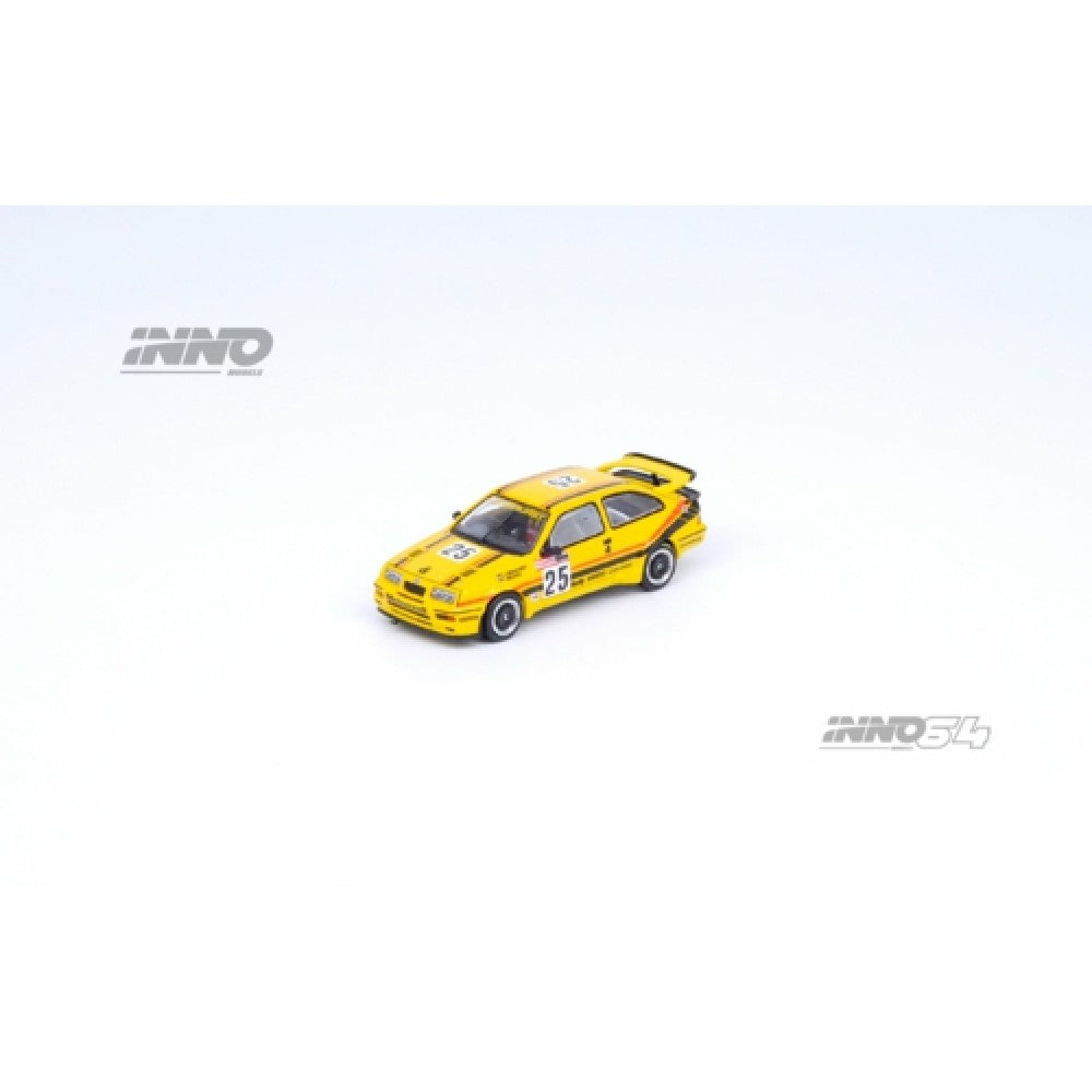 THIS ITEM IS AVAILABLE TO ORDER FROM OUR SUPPLIER - 1:64 INNO64 IN64RS5001KT88 1988 FORD SIERRA RS500 NO.25 BATHURST 1000 TOOHEYS WINNER BENSON AND HEDGES, YELLOW