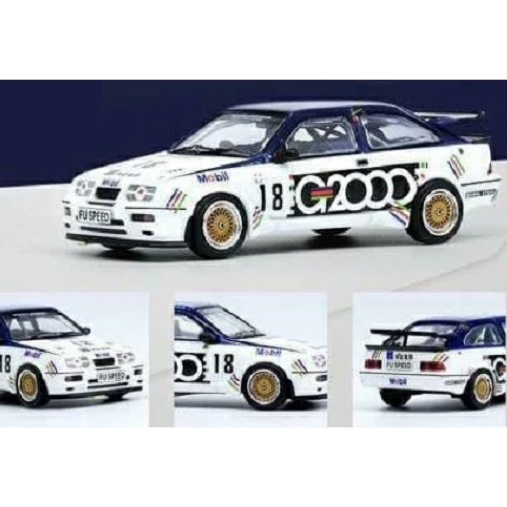 THIS ITEM IS AVAILABLE TO ORDER FROM OUR SUPPLIER - 1:64 INNO64 IN64RS500MGP21G 1988 FORD SIERRA RS500 COSWORTH G2000 NO.18 ANDY ROUSE 3RD PLACE MACAU GUIA RACE, BLUE/WHITE