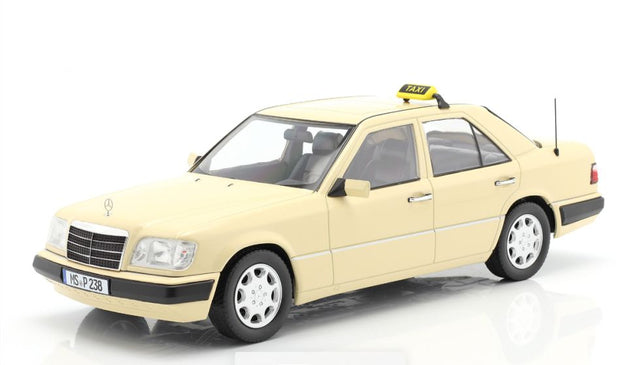 Available To Order – Mercedes Benz E-Klasse W124 1989 Taxi 1:18 iScale Model (ISC 118056)