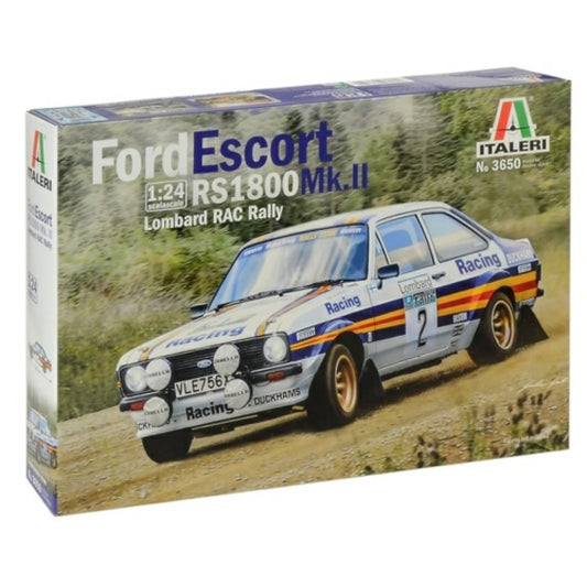 Available to Order – Ford Escort RS 1800 MK II Lombard Rac Rally (Plastic Kit) 1:24 Italeri Model (IT3650)