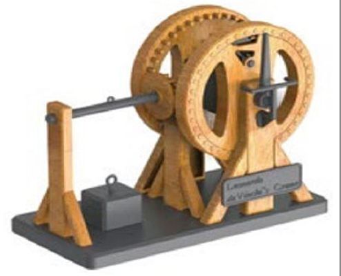 Da Vinci's Leverage Crane – diecast model