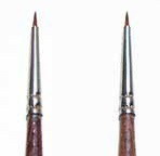 0 Synthetic Round Brush with Brown Tip Italeri Plastic Kits Model