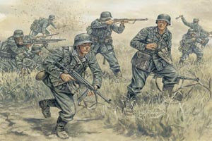 Available to Order – WWII German Infantry 1:72 Italeri Plastic Kits Model (ITA 6033)