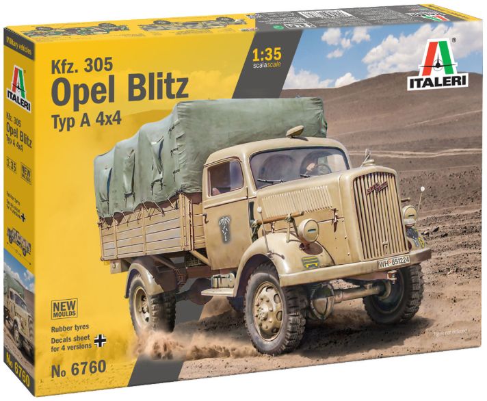 Kfz. 305 Opel Blitz Typ A 4x4 1:35 Italeri Plastic Kits Model