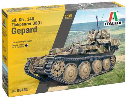 Sd. Kfz. 140 Flakpanzer 38(t) Gepard 1:35 Italeri Plastic Kits Model