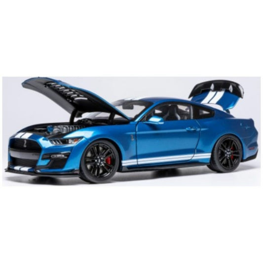 PRE ORDER STOCKS DUE DECEMBER 2025 / JANUARY 2026 1:18 IXO IX18RDC244-FO FORD MUSTANG SHELBY GT 500 BLUE/WHITE 2022