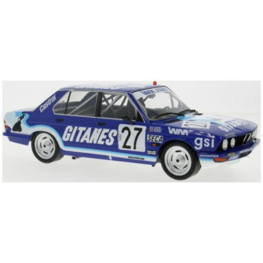 PRE ORDER STOCKS DUE DECEMBER 2025 / JANUARY 2026 1:18 IXO IX18RMC183B BMW 528I (E28) 24H SPA 1982 NO.27 A.CUDINI H.REGOUT/A.PELTIER