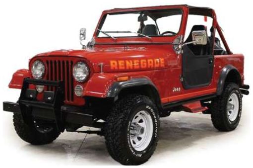 Available To Order – Jeep Renegade Sebring Red 1983 1:24 IXO America Model (IXA U24RDC003)