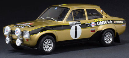 Available To Order – Ford Escort MkI RS 1600 #1 Old Gold Welsh Rally 1972 R.Clark/J.Porter 1:18 (IXO 18RMC100)