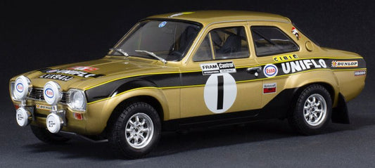 Available To Order – Ford Escort MkI RS 1600 #1 Old Gold Welsh Rally 1972 R.Clark/J.Porter 1:18 (IXO 18RMC100)
