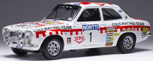 Available To Order – Ford Escort MK I RS 1600 #1 1000 Lakes Rally 1974 T.Makinen/H.Liddon 1:18 (IXO 18RMC141B)