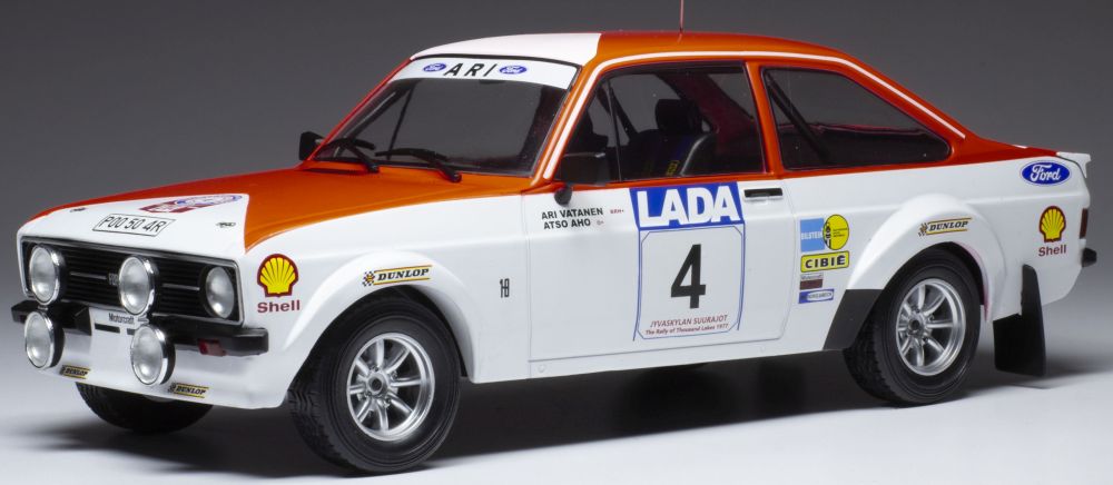 Available To Order – Ford Escort MK II RS 1800 #4 1000 Lakes Rally 1977 A.Vatanen/A.Aho 1:18 (IXO 18RMC143)