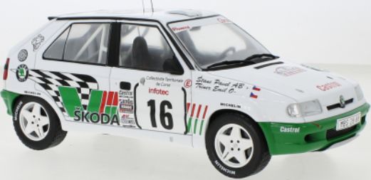 Available to Order – Skoda Felcia Kit Car #16 Rallye Tour de Corse 1995 E.Triner/P.Stanc 1:18 (IXO 18RMC149A)