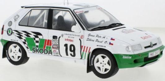 Available to Order – Skoda Felcia Kit Car #19 Rallye Tour de Corse 1995 P.Sibera/P.Gross 1:18 (IXO 18RMC149B)