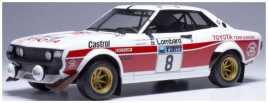 Available to Order – Toyota Celica 2000 GT (RA21) #8 RAC Rally H.Mikkola/A.Hertz 1977 1:18 (IXO 18RMC189A)