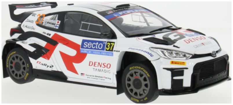 Available to Order – Toyota GR Yaris Rally2 Rally WM Rally Finland 2024 #37 Y.Yamamoto/M.Salminen 1:18 (IXO 18RMC212A)