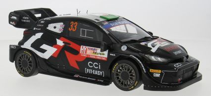Available to Order – Toyota GR Yaris RALLY1 Hybrid #33 Evans Martin 2024 Rally Japan Winner WRC1 1:18 (IXO 18RMC227)
