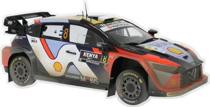 Hyundai i20 N Rally1 Safari Rallye Kenya 2025 #8 O.Tanak/M.Jarveoja 1:18 IXO Model