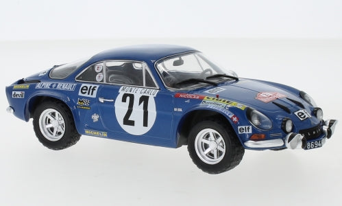 Available To Order – Alpine Renault A110 #21 Rallye Monte Carlo 1973 J.P.Nicolas/M.Vial 1:24 (IXO 24RAL007B)