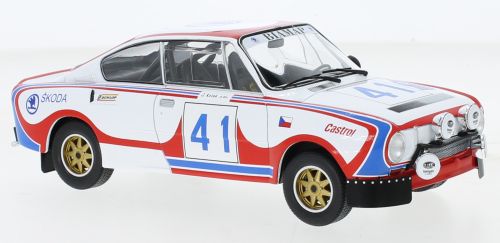 Available to Order – Skoda 130 RS #41 Rallye WM Rallye Acropolis S.Kvaizar/J.Kotek 1979 1:24 (IXO 24RAL021A)
