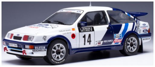 Available to Order – Ford Sierra RS Cosworth #14 1000 Lakes Rallye 1988 C.Sainz/L.Moya 1:24 (IXO 24RAL032A)