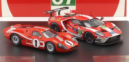 Available to Order – Ford GT40 #1 1967 & Ford GT #67 2019 2 Car Set 24h Le Mans 1:43 (IXO 43003)
