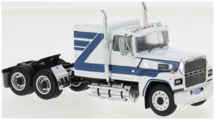 Available to Order – Ford LTL-9000 White/Blue 1978 1:64 IXO Model (IXO 64TR011A)