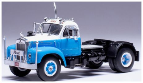 Available to Order – Mack B 61 Blue/White 1953 1:64 IXO Model (IXO 64TR012B)