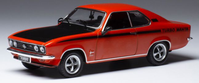 Available To Order – Opel Manta A Turbo Red/Black 1973 1:43 IXO Model (IXO CLC405)