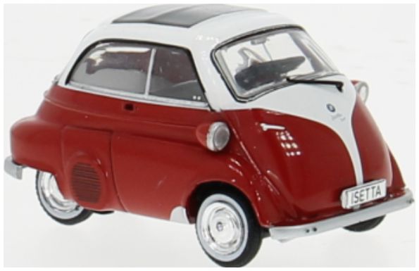 Available To Order – BMW Isetta Red/White 1959 1:43 IXO Model (IXO CLC604)
