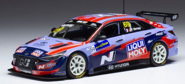 Available To Order – Hyundai Elantra N TCR #69 Engstler Hyundai Liqui Moly WTCR 2021 J-K.Vernay 1:43 IXO Model (IXO GTM156A)