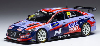 Available To Order – Hyundai Elantra N TCR #69 Engstler Hyundai Liqui Moly WTCR 2021 J-K.Vernay 1:43 IXO Model (IXO GTM156A)