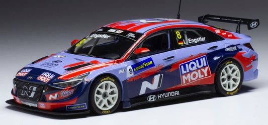Available To Order – Hyundai Elantra N TCR #8 Engstler Hyundai Liqui Moly WTCR 2021 L.Engstler 1:43 IXO Model (IXO GTM156B)